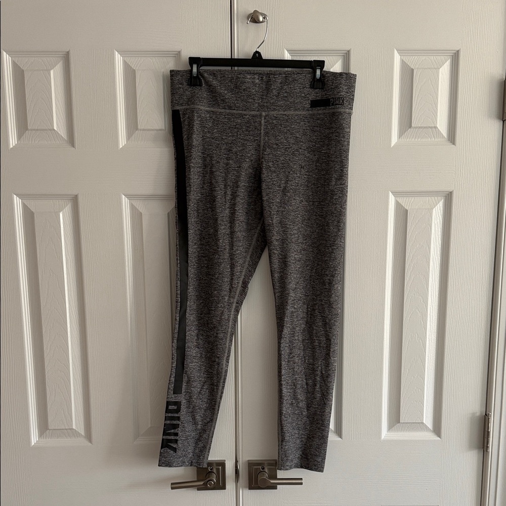 Gray / Black PINK leggings